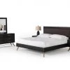 VIG Beds & Headboards Nova Domus Tabitha Modern Dark Brown Recycled Pine Bed