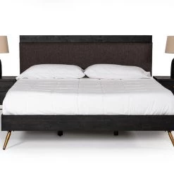 VIG Beds & Headboards Nova Domus Tabitha Modern Dark Brown Recycled Pine Bed