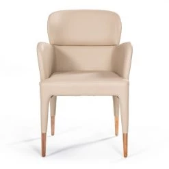 VIG Dining Room Modrest Ogden - Modern Rosegold Dining Armchair