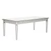 Best Master Furniture Sophie Silver Mirrored Dining Table