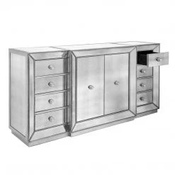 Best Master Furniture Omni Mirrored 6 Drawer Dresser