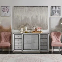 Best Master Furniture Omni Mirrored 6 Drawer Dresser