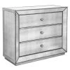 Bassett Mirror Bedroom Omni Mirrored 3 Drawer Hall Chest