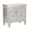 Best Master Furniture Borghese Mirrored Nightstand Bedroom