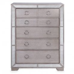 Best Master Furniture Ava 5 Drawer Mirrored Chest