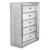Best Master Furniture Omni Mirrored 5 Drawer Chest Bedroom
