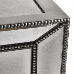 Best Master Furniture Bedroom Omni Mirrored 3 Drawer Nightstand