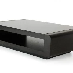 VIG Living Room Modrest Lignite - Modern Black Oak Coffee Table