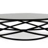 VIG Modrest Wixon Modern Black Round Coffee Table