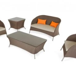 VIG Renava Zamora Outdoor Brown Sofa Set