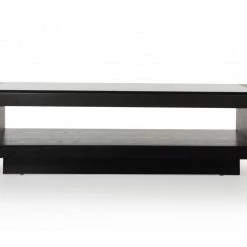 VIG Living Room Modrest Lignite - Modern Black Oak Coffee Table