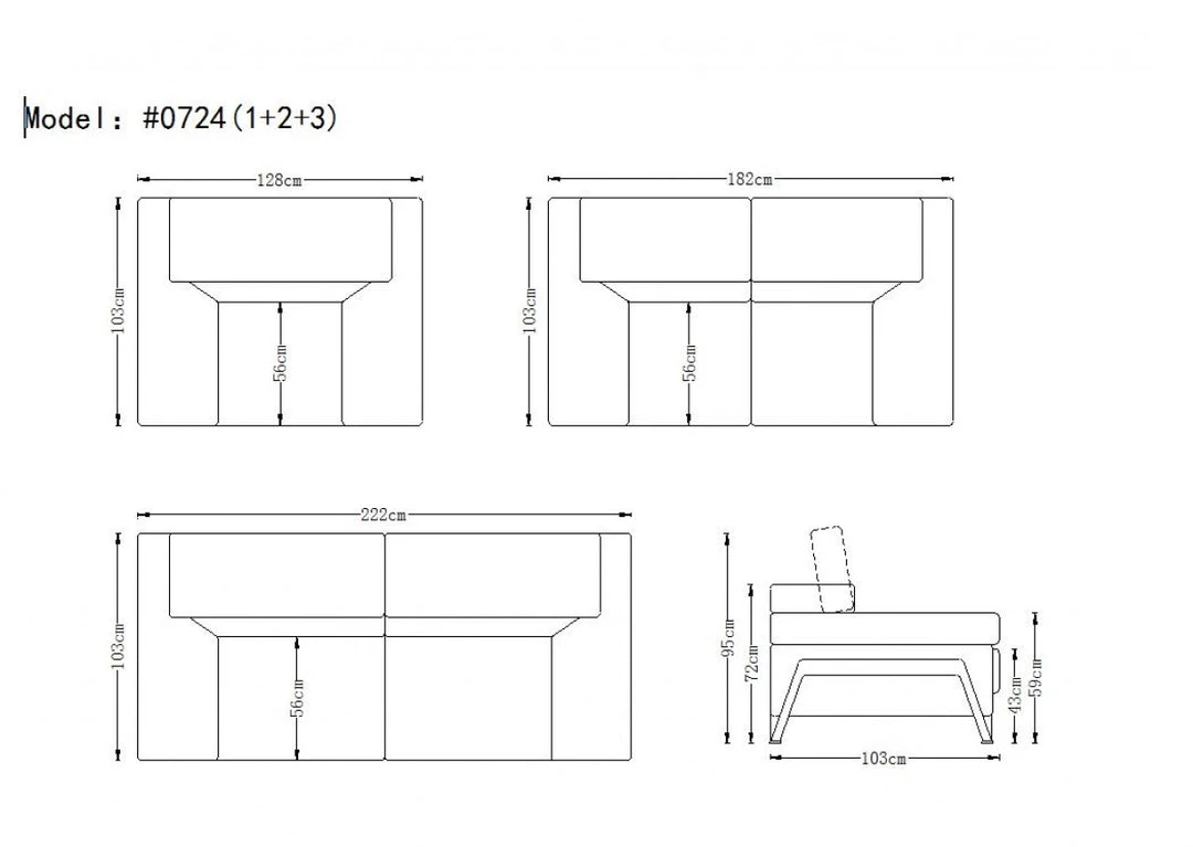 VIG Living Room Divani Casa Encore - Modern Leather Sofa Set