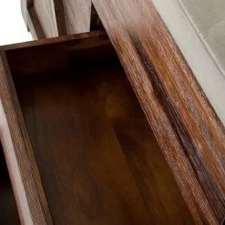 VIG Modrest Revok Modern Concrete & Acacia Buffet Living Room