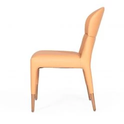 VIG Modrest Ogden - Modern Peach & Rosegold Dining Chair (Set Of 2) Dining Room