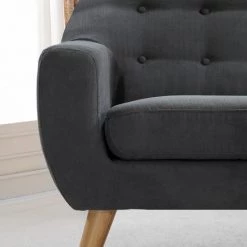 VIG Divani Casa Afton Modern Grey Fabric Sofa Set Living Room