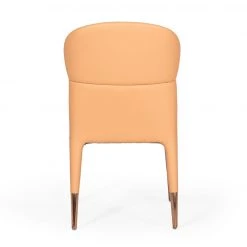 VIG Modrest Ogden - Modern Peach & Rosegold Dining Chair (Set Of 2) Dining Room