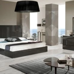 VIG Modrest Ari Italian Modern Grey Bedroom Set Beds & Headboards