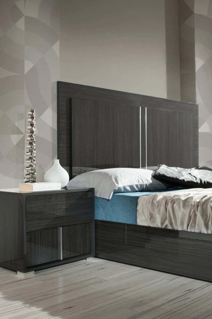 VIG Modrest Ari Italian Modern Grey Bedroom Set Beds & Headboards