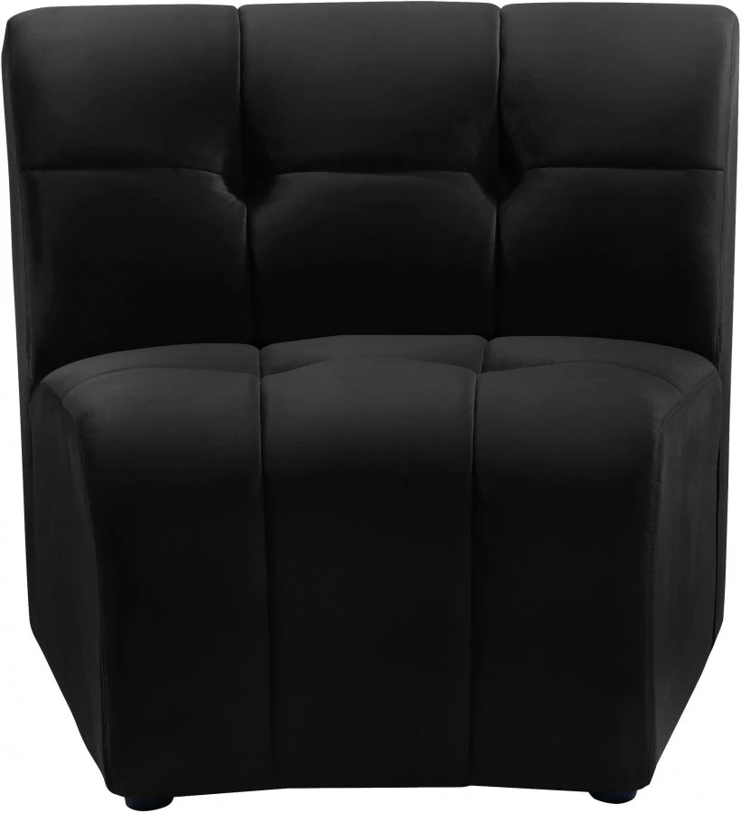 Meridian Furniture Living Room Limitless Modular Velvet Chair