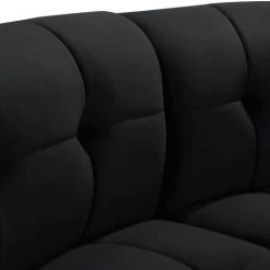 Meridian Furniture Living Room Limitless Modular Velvet 2 Piece Loveseat