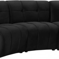 Meridian Furniture Limitless Modular Velvet 3 Piece Sofa