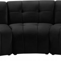 Meridian Furniture Limitless Modular Velvet 3 Piece Sofa