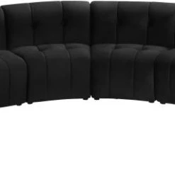 Meridian Furniture Limitless Modular Velvet 8 Piece Sectional Living Room