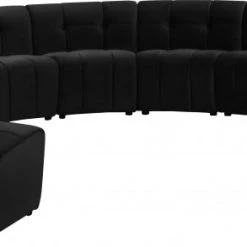 Meridian Furniture Limitless Modular Velvet 11 Piece Sectional