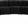 Meridian Furniture Limitless Modular Velvet 11 Piece Sectional