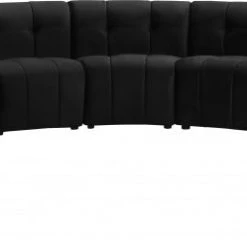 Meridian Furniture Limitless Modular Velvet 11 Piece Sectional