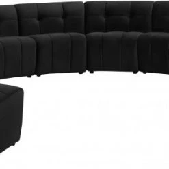 Meridian Furniture Limitless Modular Velvet 12 Piece Sectional
