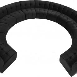 Meridian Furniture Limitless Modular Velvet 13 Piece Sectional