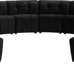 Meridian Furniture Limitless Modular Velvet 14 Piece Sectional