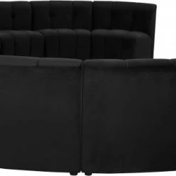 Meridian Furniture Limitless Modular Velvet 15 Piece Sectional Living Room