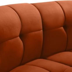 Meridian Furniture Living Room Limitless Modular Velvet 2 Piece Loveseat