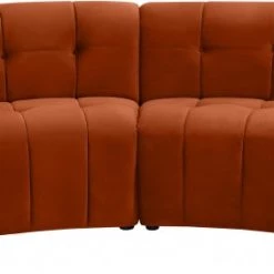 Meridian Furniture Limitless Modular Velvet 4 Piece Sectional Living Room