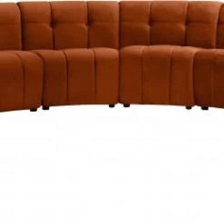Meridian Furniture Limitless Modular Velvet 12 Piece Sectional