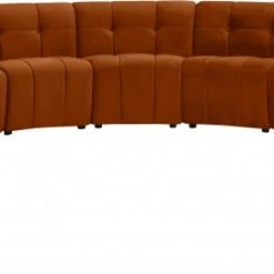 Meridian Furniture Limitless Modular Velvet 13 Piece Sectional