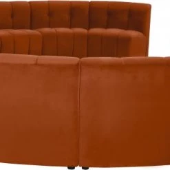 Meridian Furniture Limitless Modular Velvet 15 Piece Sectional Living Room