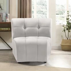 Meridian Furniture Living Room Limitless Modular Velvet Chair