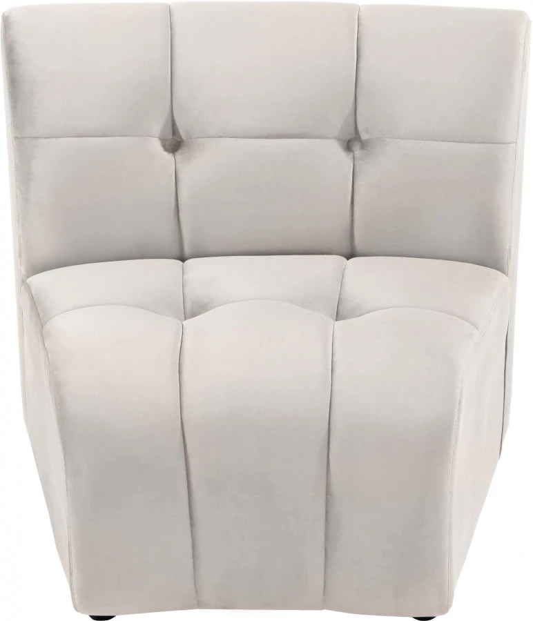 Meridian Furniture Living Room Limitless Modular Velvet Chair