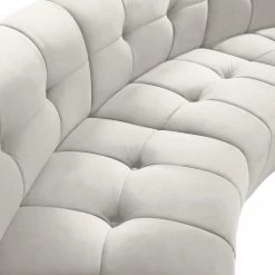 Meridian Furniture Living Room Limitless Modular Velvet 2 Piece Loveseat