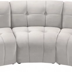 Meridian Furniture Limitless Modular Velvet 3 Piece Sofa