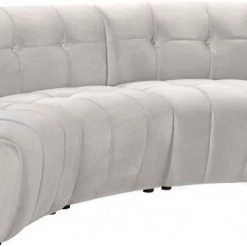 Meridian Furniture Limitless Modular Velvet 4 Piece Sectional Living Room