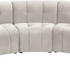 Meridian Furniture Limitless Modular Velvet 5 Piece Sectional