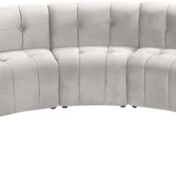 Meridian Furniture Limitless Modular Velvet 7 Piece Sectional Living Room