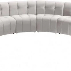 Meridian Furniture Limitless Modular Velvet 10 Piece Sectional Living Room