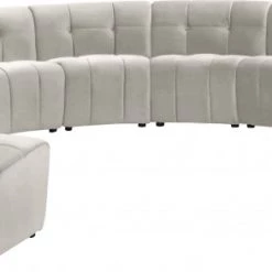 Meridian Furniture Limitless Modular Velvet 11 Piece Sectional