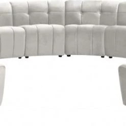 Meridian Furniture Limitless Modular Velvet 14 Piece Sectional