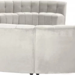 Meridian Furniture Limitless Modular Velvet 15 Piece Sectional Living Room